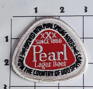 Pearl Lager Beer Patch Embroidered Iron On Uniform Since 1886 Brewerania Vintage - Picture 1 of 1
