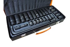 Kit 27 bussole boccole rinforzate set adattatori per avvitatore pneumatico 1/2'