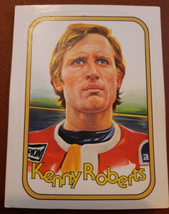 KENNY ROBERTS - ORIGINAL STICKERS SANDWICHES FIGURE - NO ALBUM - GREAT WITH VELINA