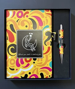 What You Seek Is Seeking You Blank Journal & Pen Gift Set In Black Gift Box NEW - Picture 1 of 15