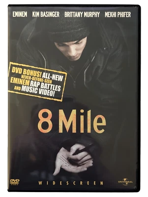 8 Mile (DVD, 2002) Eminem, Kim Basinger, Brittany Murphy & Mekhi Phifer - Image 1 of 2