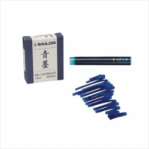 Cartuchos de pluma estilográfica Sailor - Seiboku azul pigmentado - paquete de 12 - Imagen 1 de 1