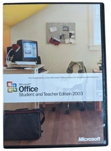 Microsoft Office 2003 Student Teacher Edition CD Retail Box w/ Product Key Manua - Picture 1 of 3
