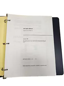 Vintage 1980 DEC Digital Equipment EDT Editor Manual AA-J726A-TC - Picture 1 of 3