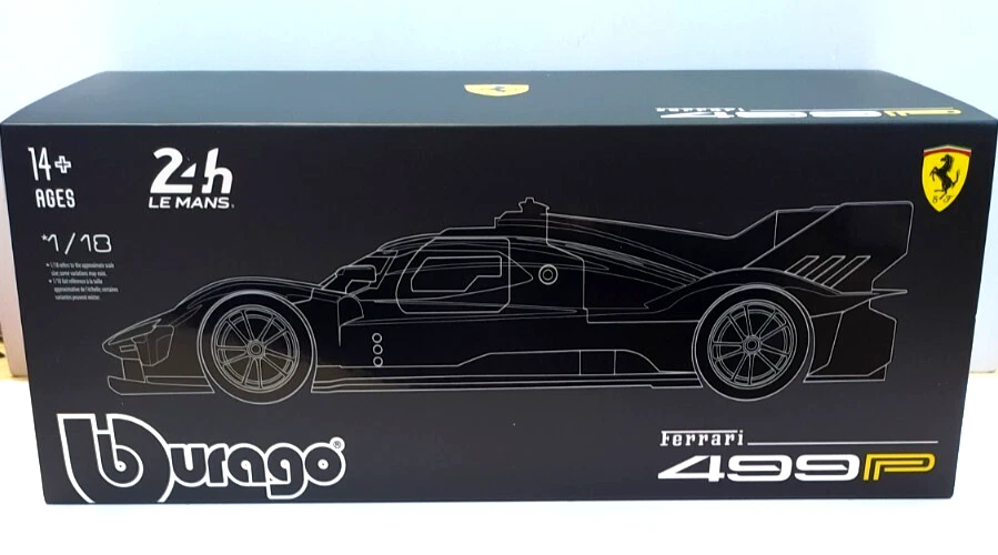 BURAGO 1 18 AUTO FERRARI 499P 3.0L TURBO V6 #83 24H LE MANS 2024 18-16313