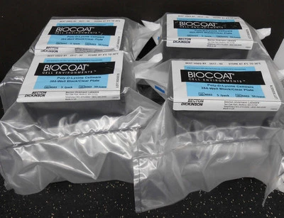 LOTE DE 8 ARTÍCULOS PARA CELULARES BECTON DICKINSON BIOCOAT 354663 POLI-D-LISINA 384-WELL 5/PK Foto 1 de 2