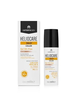 Heliocare 360 Gel Oil-Free Beige Color SPF50+ 50ml  -from US-Exp: 12/2026 - Image 1 of 3