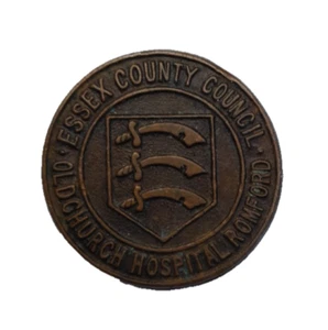 WW2 OLDCHURCH HOSPITAL ROMFORD ESSEX COUNTY COUNCIL NURSING BADGE - Picture 1 of 2