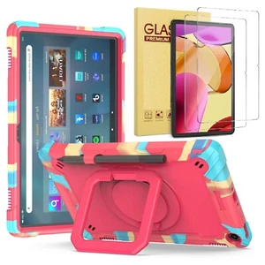 Hybrid Case For Amazon Fire Max 11 2023 Release Tablet with 360° Rotating Stand - Picture 1 of 52