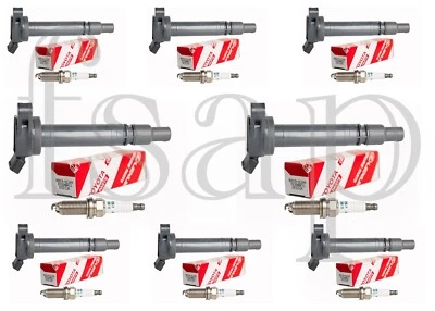 Set of 8 Ignition Coil + 8 Genuine Denso Spark Plug 2014 Lexus LS600h 5.0L V8 - Image 1 of 4
