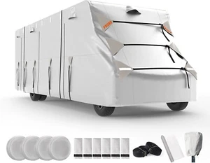 Oxford Cloth Class C RV Cover Fits 20'-23' Waterproof Rip-Resistant Anti-UV Moto - Foto 1 di 11
