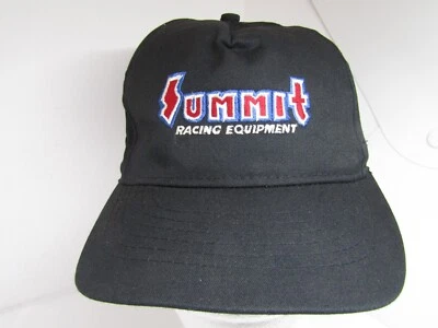 Gorra de béisbol Summit Racing Equipment Snap-Back bordada negra. Foto 1 de 4