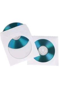 Hama CD DVD Papierhüllen Papierschutzhülle 25er weiß - Bild 1 von 2