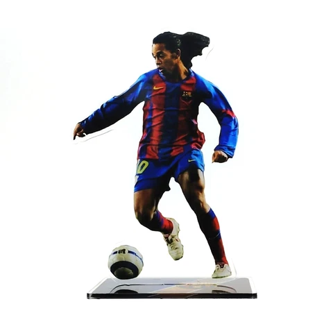 Ronaldinho Figure - Ronaldinho's Career Path in Barca Football Legend Ornament Cover