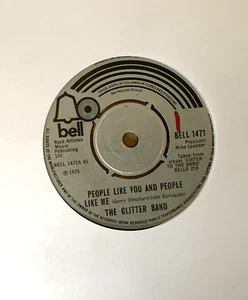 Glitter Band - People Like You And People Like Me 1975 7" Single - Picture 1 of 4