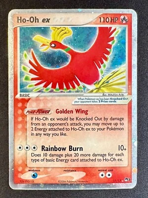 Ho-Oh ex 17/17 2006 Pop Series 3 Pokemon Tarjeta Promo Holo Raro Exclusivo - Lp Foto 1 de 4