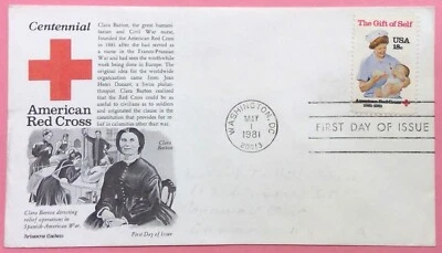Scott 1910 FDC American Red Cross Centennial Aristocrat Cachet ADDRESSED - Image 1 of 3