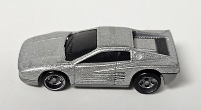 Hot Wheels Micro Mini 1998 Ferrari F 512 Metallic Silver 1:87 Scale Die-cast Car - Image 1 of 3