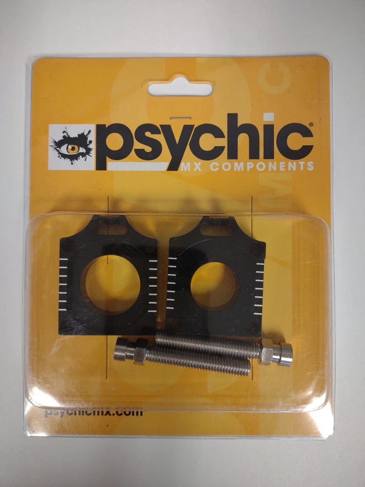 Psychic Axle Blocks Black Aluminum Husqvarna 2013 and older see fitment - Image 1 of 1