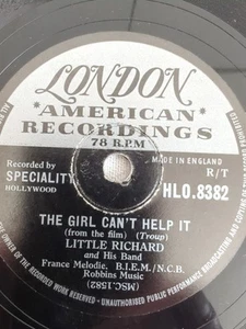 LITTLE RICHARD THE GIRL CAN'T HELP IT 78RPM LONDON HLO.8382 - Bild 1 von 4
