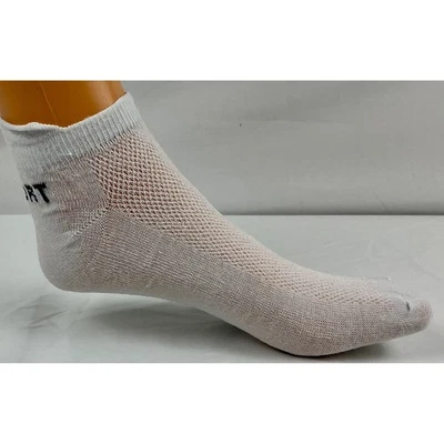 Calcetines deportivos blancos al tobillo de corte bajo calcetines deportivos acolchados calcetines para correr Foto 1 de 4