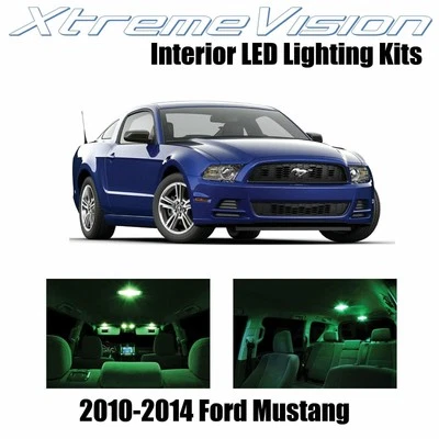 LED interior XtremeVision para Ford Mustang 2010-2014 (5 piezas) verde Foto 1 de 4