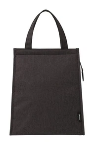Black Lunch Bag for Men - Lunch Bag with Zipper Tote Bag for Women Simple Lun... - Picture 1 of 9