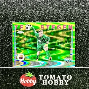 TOPPS CROMO UEFA 2024-25 MARC-ANDRE TER STEGEN/125 VERDE NEÓN RAYWAVE MAN UTD - Imagen 1 de 2