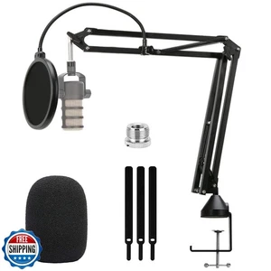 For Rode Podmic Stand - Mic Stand with Pop Filter, Mic Arm with Reduce Wind N - Picture 1 of 5