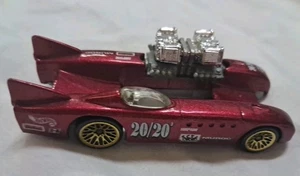 Vintage 1998 Hot Wheels Double Vision MOTU Man at Arms rot Diecast Auto 1:64 selten - Bild 1 von 5