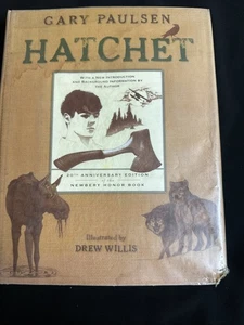 Hatchet by Gary Paulsen 20th Anniversary Edition 2007. Cond-acceptable - Picture 1 of 9