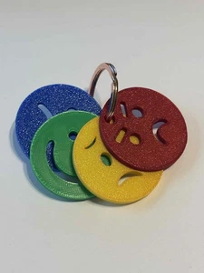 Zones of Emotions Keychain - Autism/ADHD Regulation Fidget Toy Teaching Aid - Picture 1 of 2