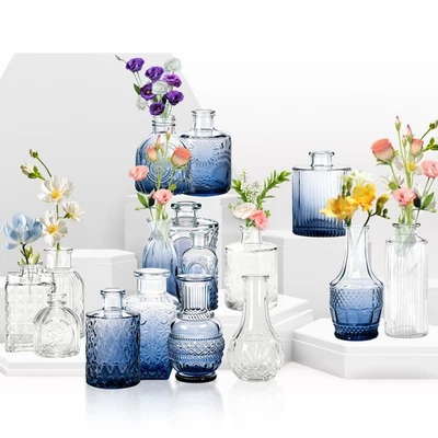 Vasenset Glasvasen Set Dekorative Blumen Vasen 16/24/32 Stück für Hochzeitsdeko - Bild 1 von 4