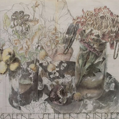 Horst Janssen Plakat Stillleben Galerie Seiffert-Binder sign Offsetdruck 1980 - Bild 1 von 4