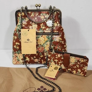 Bandolera Patricia Nash Vintage Botánica Amalfitana Kisslock + Cartera Nazarí NUEVA CON ETIQUETAS - Imagen 1 de 22