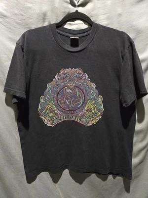 Supreme NY Medium Celtic Knot Black SS19 T-Shirt (Missing Hem Left Sleeve) - Image 1 of 4