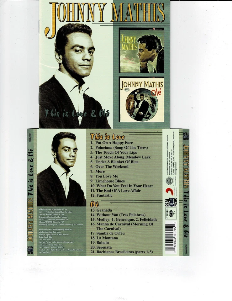 JOHNNY MATHIS - THIS IS LOVE/OLE  (CD 2012)  *21 TRACKS* - Image 1 of 1