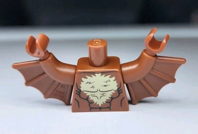 NEW LEGO®  Minifigure Torso Part  Batman II Man-Bat Man Bat Reddish Brown - Image 1 of 2