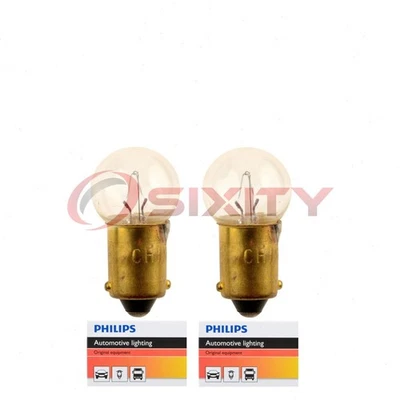 2 pc Philips License Plate Light Bulbs for Austin Healey 3000 Sprite gx - Image 1 of 4