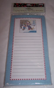 Mary Englebreit by Colorbok 2007 Children with Snowman Magnetic Note Pad NEW - Picture 1 of 7