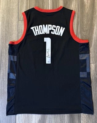 Amen Thompson Signed Houston Rockets Jersey NBA Ameiz XLNC Reapers PSA Proof - Image 1 of 4