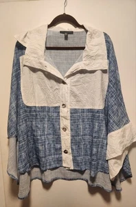 Shannon Passero blau-weiße Bluse Größe O/S - Bild 1 von 6