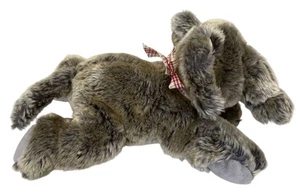 Dan Dee Collectors Choice Plush Elephant Stuffed Animal 14" Checkered Bow Soft - Picture 1 of 7