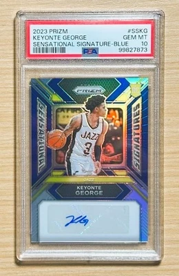 2023-24 Prizm KEYONTE GEORGE BLUE /49 Sensational Signatures Auto, Jazz RC - Image 1 of 2