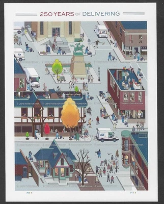 #6024 250 Years of Delivering- Forever 2025 Sheet of 20 Se-Tenant MNH - Image 1 of 2