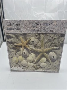 Heritage SEA STARS 1000 Piece PUZZLE Seashells Starfish 24" x 30" New SEALED - Picture 1 of 1