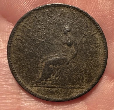 1806 King George III Copper Penny Britannia Coin - Image 1 of 2