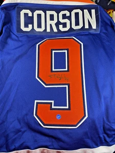 Camiseta deportiva autografiada del capitán Shayne Corson Edmonton Oilers certificado de autenticidad - Imagen 1 de 5