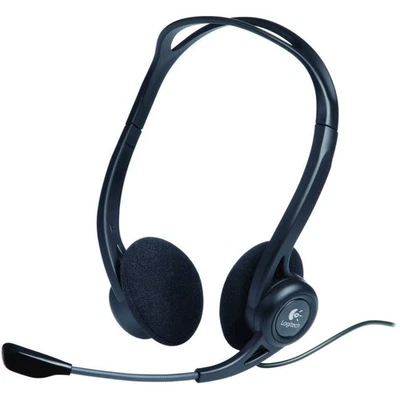 Logitech PC 960  On Ear Headset kabelgebunden Stereo Schwarz Mikrofon-Rauschu... - Bild 1 von 4
