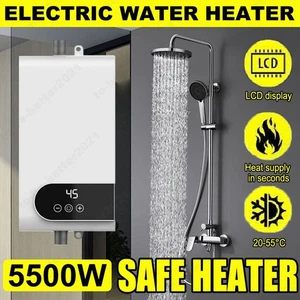 Durchlauferhitzer 5500W 110/220V Klein Elektrischer für Küche Badezimmer Dusche - Bild 1 von 14